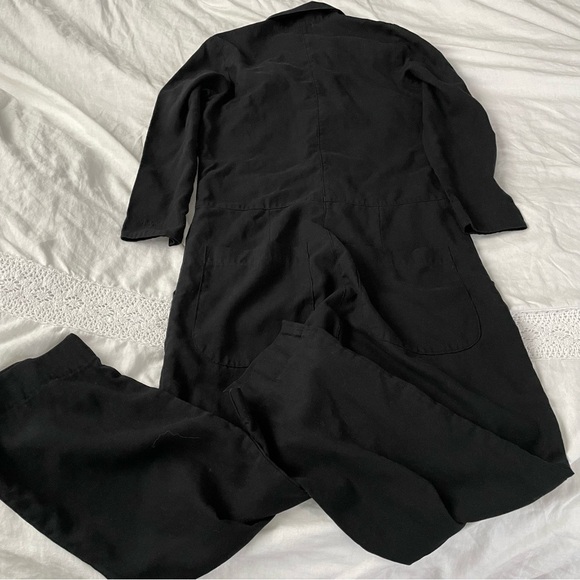 Prairie Underground SMALL Coverall Suit Jumpsuit Black onepiece long sleeve - Picture 5 of 7